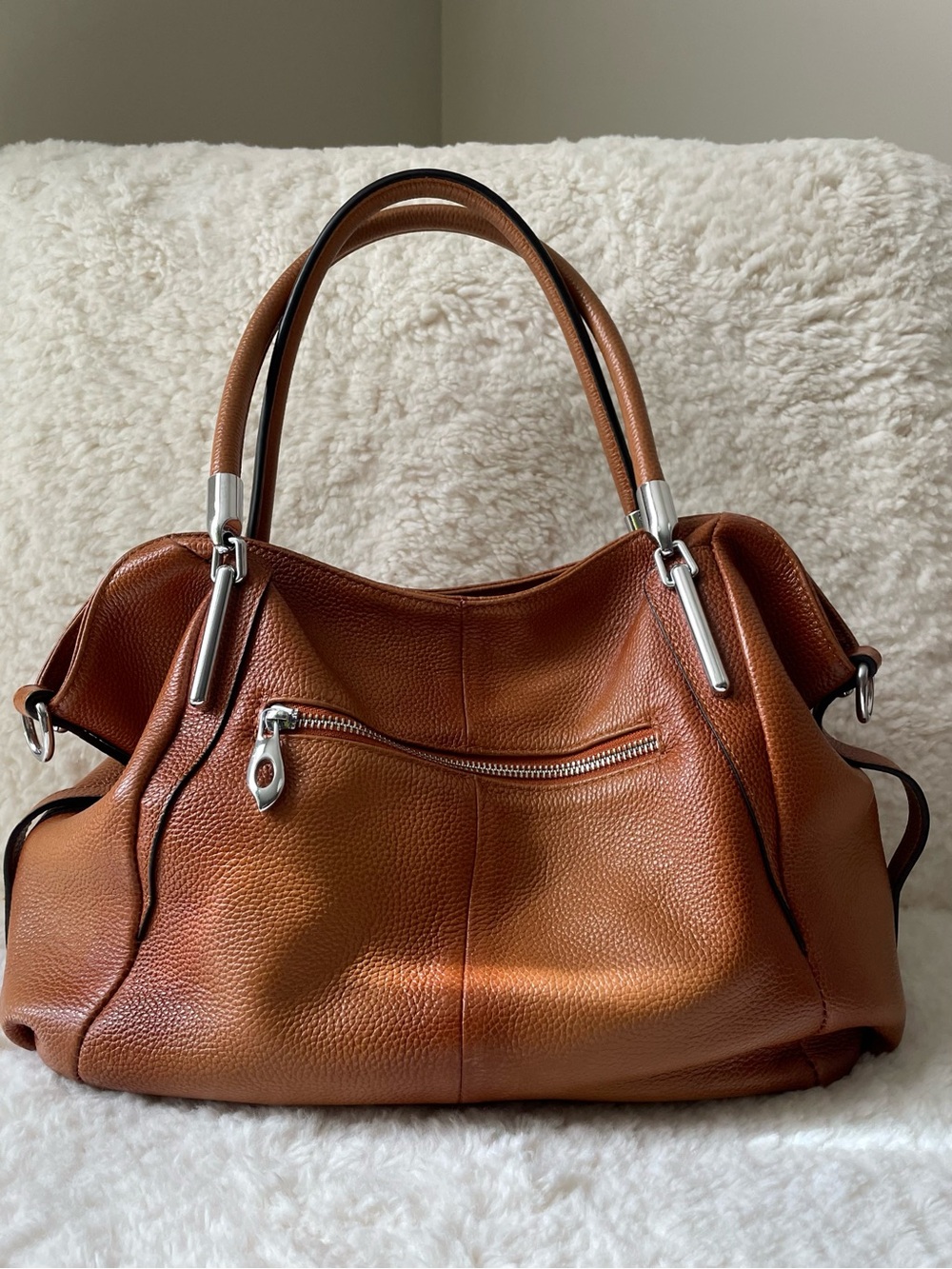 Heshe Leather Hobo Bag